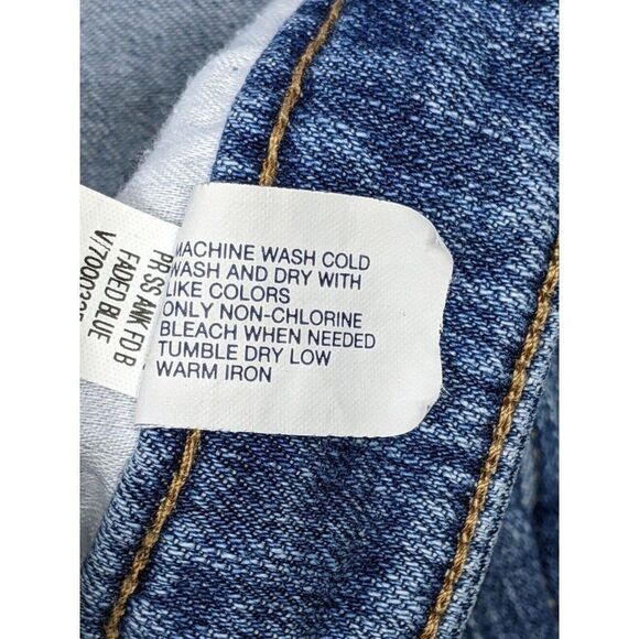 Gap Womens Size 6 / 28 Super Skinny Distressed Cropped Premium Denim Blue Jeans - Picture 7 of 12